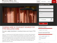 Tablet Screenshot of phoenixwireinc.com